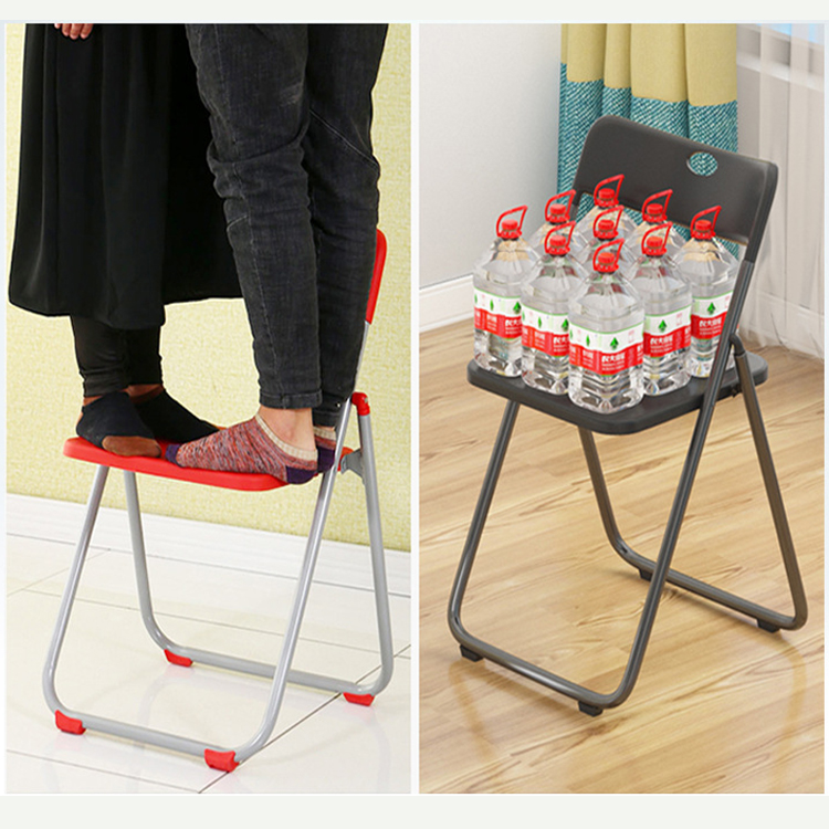Metal Frame Stackable Folding Plastic Dining Chair for Hotel Outdoor Garden Restaurant