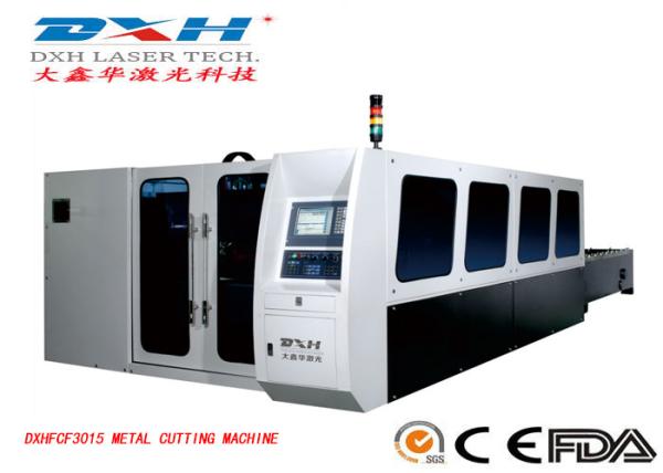 Buy cheap Fully Enclosed Fiber Laser Metal Cutting Machine , CNC Metal Laser Cutter PC Control from wholesalers
