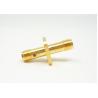 Buy cheap 4 Hole Flange Mount SMA RF Connector / RF Antenna Connector Gold Plated from wholesalers