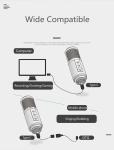 Zoom Meeting USB Recording Microphone Xlr Condenser Mic Plug And Play