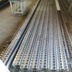 Racking Upright Post Metal Roll Forming Machine With 5T Hydraulic Uncoiler