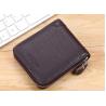 Buy cheap Shielding RFID anti-theft brush function chip card bag driving license leather zipper male short wallet from wholesalers