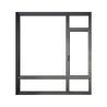 Buy cheap Horizontal Opening Pattern Commercial Project Aluminium Double Glass Casement Windows from wholesalers