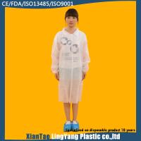 Buy cheap Elastic Cuff Waterproof Disposable Non Woven Lab Coat Puncture Resistant product