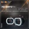 Buy cheap 3.0 Inch LED Angel Eyes Crystal Shroud 7D White 12V High Level Crystal Universal from wholesalers