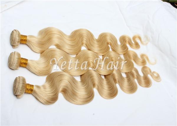 Buy cheap Great Length Bleach Blonde Virgin Human Hair Extensions No Terrible Smell from wholesalers