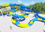 2 Person Outdoor Swimming Pool Slides For Family Resort / Adventure Park Water
