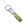 Buy cheap Debossing Tape Green PU Leather Key Chains Strap Epoxy Doming from wholesalers