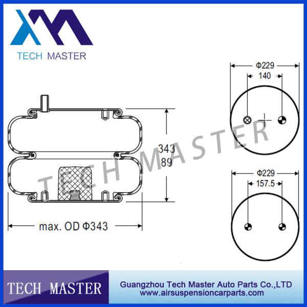Buy cheap Double Convoluted Air Bag Suspension Air Spring Bellow For Trailer Firestone W01-358-7447 from wholesalers