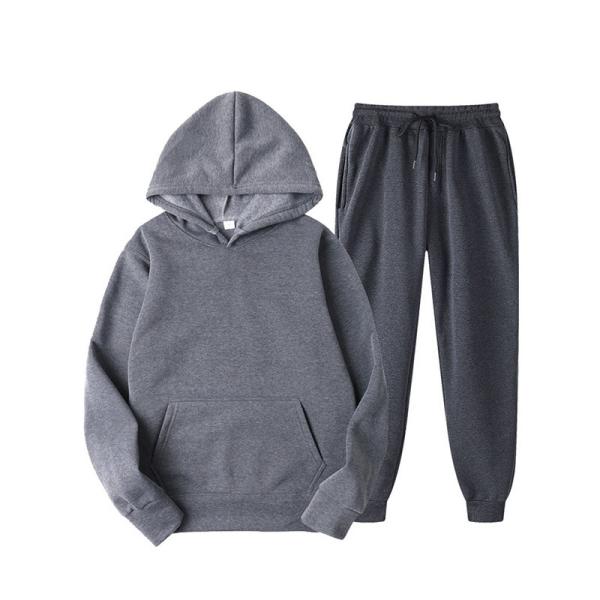 Buy cheap Unisex Loose Solid Tracksuits 80% Polyester 20% Cotton Hoodie With Front Pocket from wholesalers