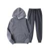 Buy cheap Unisex Loose Solid Tracksuits 80% Polyester 20% Cotton Hoodie With Front Pocket from wholesalers