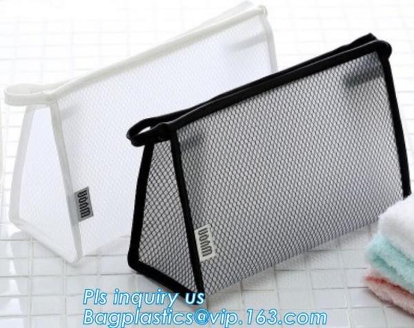 Buy cheap Travel Accessories Makeup Organizer Mesh Cosmetic Bag Makeup Pouch, Purse Size Cosmetic Bag, Pocket Daily Net Fabric Mak from wholesalers