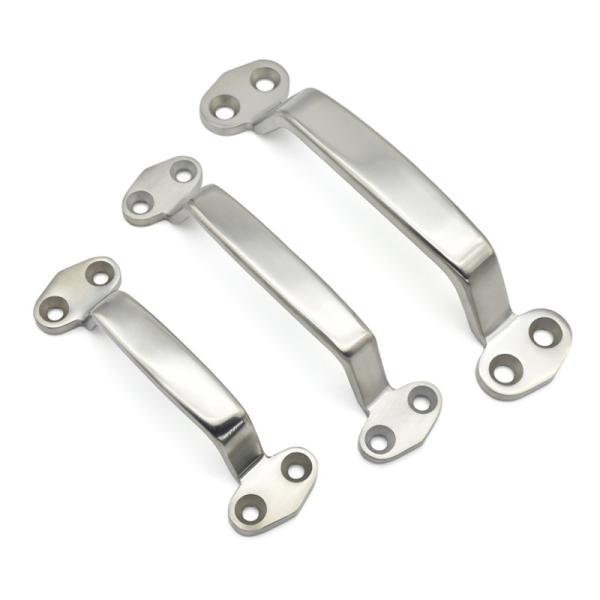 Buy cheap Four Hole Stainless Steel Industrial Pull Handle Silver from wholesalers