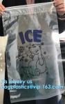 China Suppliers LDPE Very Strong Plastic Ice Bag With Drawstring, leakproof ice
