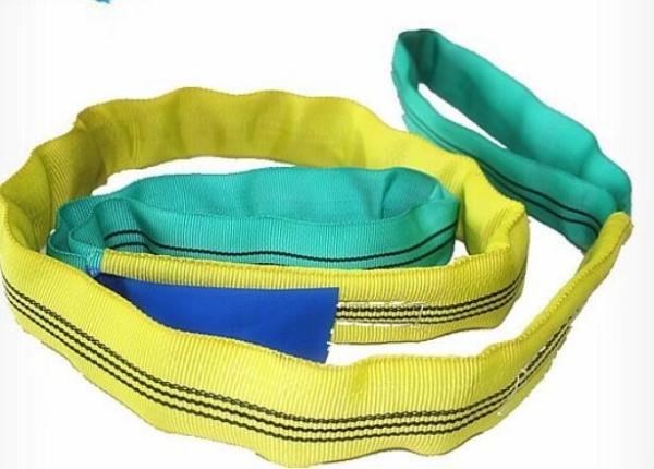 Buy cheap Heavy Duty Flat Polyester Woven Eye To Eye Sling Safety Factor 5 To 1 from wholesalers