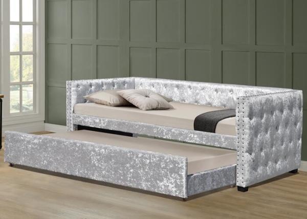 Buy cheap Crush Velvet Upholstered Trundle Daybed from wholesalers