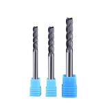 Diamond Coating 4 Flute Solid Carbide End Mill for High Precision Metal Milling
