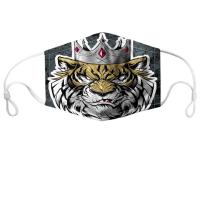 Buy cheap Animal Tiger Printed Activated Carbon Filter Face Mask product