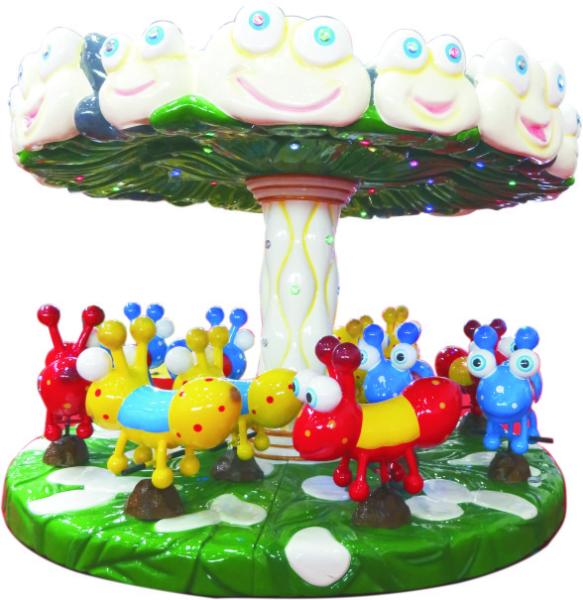 Buy cheap Colorful Carousel Amusement Ride , Single Layer Ant Park Merry Go Round Ride from wholesalers