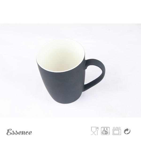 Buy cheap Custom Logo Bone China Soft Touch Mugs 13OZ With Silicone Coating from wholesalers