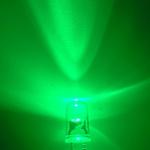 5mm Green Color 515-525nm 5000-7000mcd Round Clear Lens Candle Flickering
