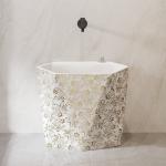 440*300*400mm Ceramic Mop Sink Deep Height Porcelain Pet Bathtub