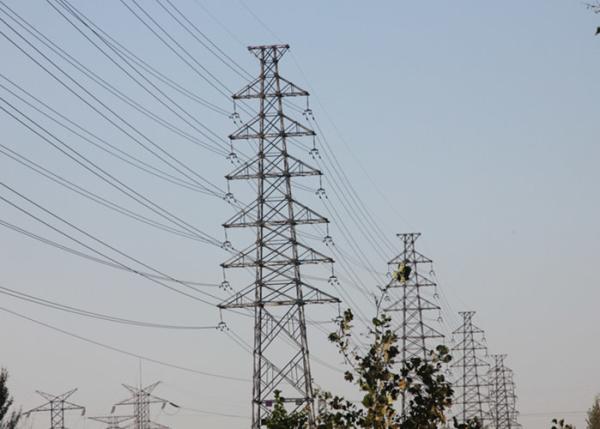 Buy cheap Hot Dip Galvanized High Voltage Transmission Towers , Steel 500 Kv Transmission Tower from wholesalers