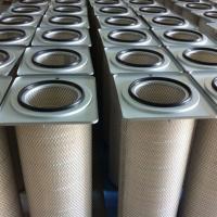 Buy cheap Air Pleated Polyester Filter Cartridge Industrial Dust Collector Support product