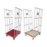 Buy cheap Supermarket Wire Cage Trolley Customized Stainless Steel Wire Mesh Trolley from wholesalers