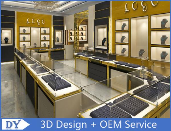 Buy cheap Stainless Steel Jewelry Showcase / Jewelry Wall Display Cases from wholesalers