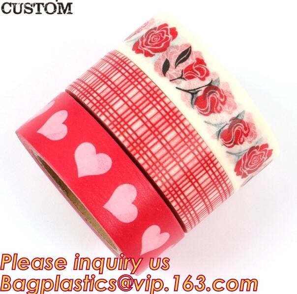 Free Samples Printed Decorative Set Washi Tape,Vintage style free sample box waterproof custom printed washi tape BAGEAS