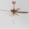 Buy cheap Nordic ceiling fan 5 leaves light living room dining room modern minimalist remote control ceiling fan Lamp(WH-CLL-24) from wholesalers