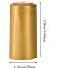 Buy cheap OEM ODM Custom Wine Bottle Cork With Black Plastic Top Gold PVC Shrink Capsule from wholesalers