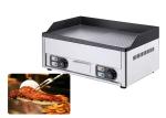 Reataurant Half Flat Electric Flat Top Grill Anti Rust 2kw Non Slip Feet