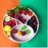 Buy cheap Kids Baby Feeding Silicone Plate Set With Dividers Bpa Free from wholesalers