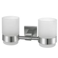 Buy cheap Polished Glass Tumbler Holder SUS304 Double Wall Mounted Toothbrush Holder product