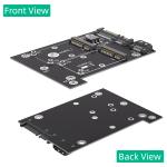 Dual SATA3 Converter Adapter Card for Full Size mSATA SSD Support 50.95*30mm in