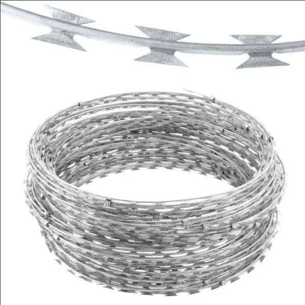 Buy cheap Cross Razor Type And Iron Wire Material Anti-Rust Razor Blade Barbed Wire For Sale from wholesalers