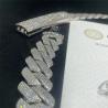Buy cheap Jewelry Moissanite Hip Hop Cuban Chain 925 Sterling Silver Vvs Diamond Silver 20mm Mens from wholesalers