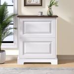 2 Flip-drawers Farmhouse Design Shoe cabinet with double shoe rack