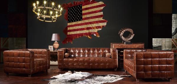 Buy cheap Hotel Furniture Soft Leather Sofa Set Top Grain Real Material Long Service Time from wholesalers