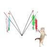 Buy cheap Feather Soft Pet Play Toys / Interactive Cat Toys Cute Size 55 * 1 Cm from wholesalers