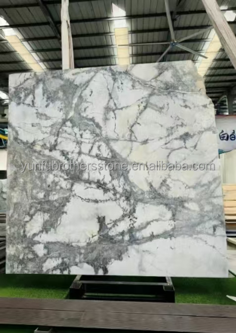 Modern Design Style Luxury Stone Snowy River Marble Slabs for Interior Design