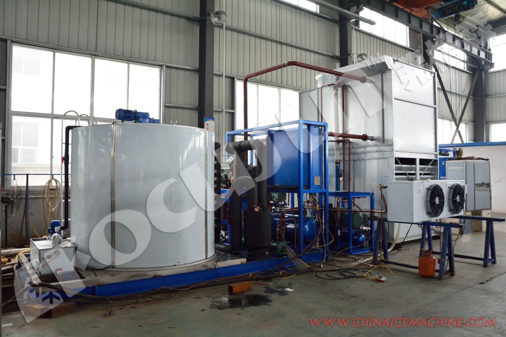 Fresh Water Large Capacity 25 Ton Flake Ice Making Machine with Bitzer Compressor
