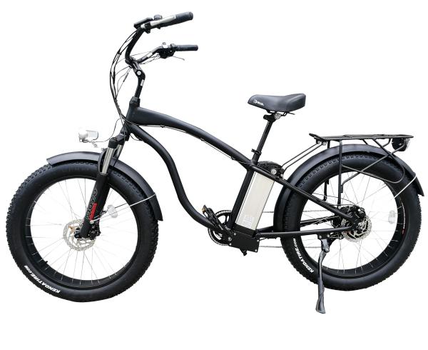 48V 10AH Battery Capacity 26"*4.0 Fat Tyre Beach Cruiser Electric Bike 500W 750W