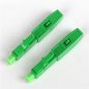 Buy cheap Fast Assembly APC Optical Connector , Green LC Fiber Connector High Return Loss from wholesalers