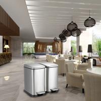 Buy cheap Fingerprint Proof 20L Dual Compartment Trash Can product