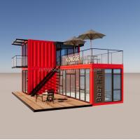 Buy cheap Aluminum Alloy Windows Luxury Commercial Prefab Construction House with Wall 50 product