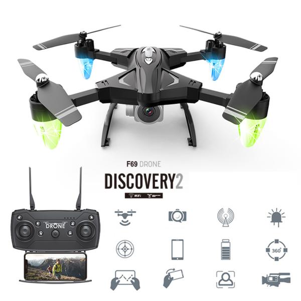Buy cheap F69 Drone Discovery 2 Folder After Width Only 13.5cm Professional Drone Fashion Technology Power full Wish Flying from wholesalers