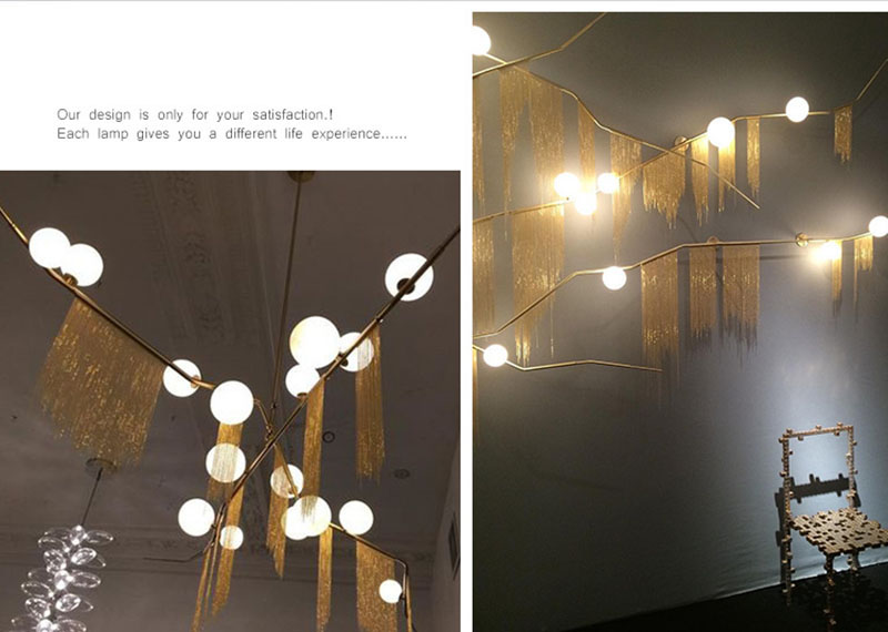 Modern Lamp Chain Suspension lamp Living room Bedroom salon lounge lights（WH-CC-27)